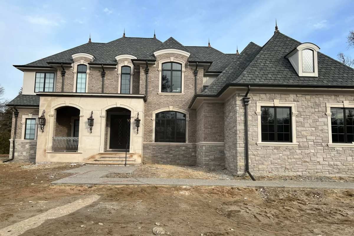 Seamless gutters installed by Michigan Exterior Pros.